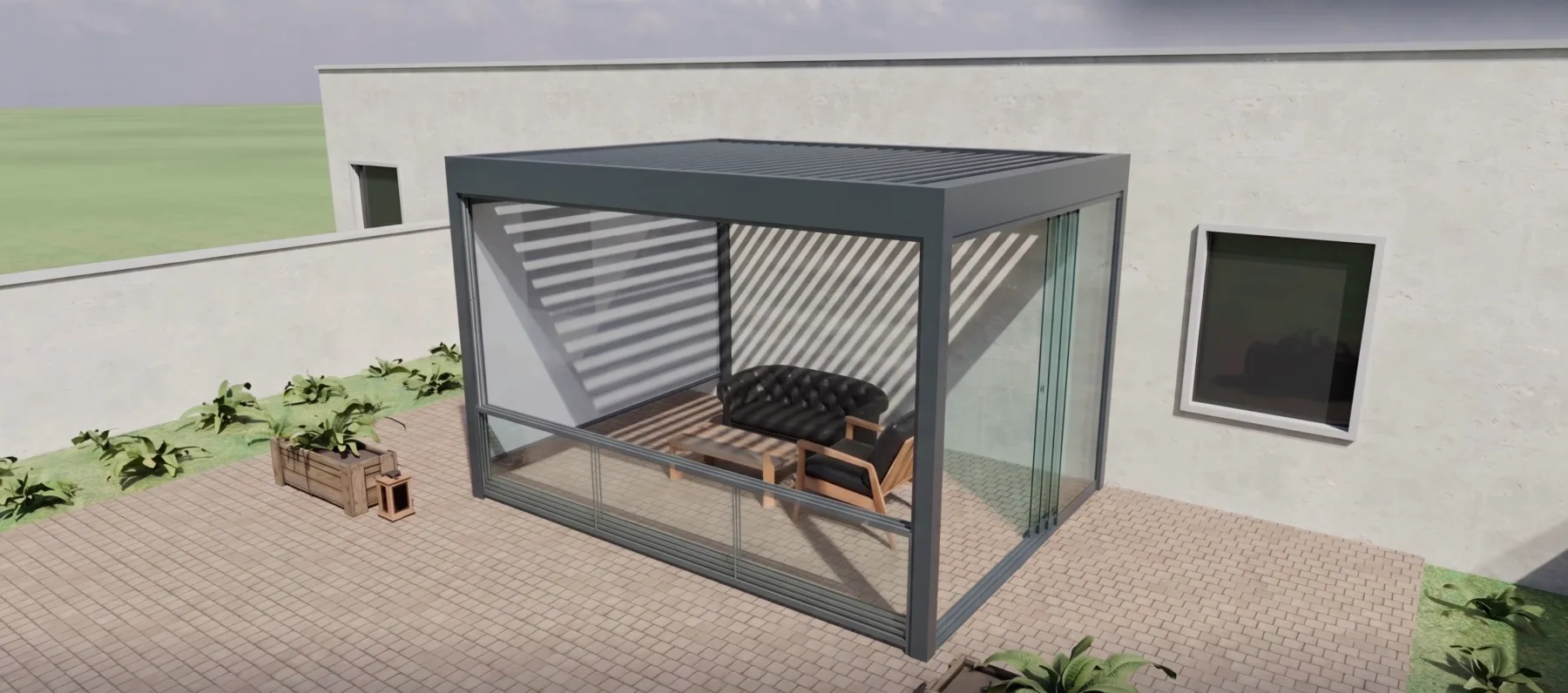 Atlas Solo üç boyutlu pergola teklif görseli